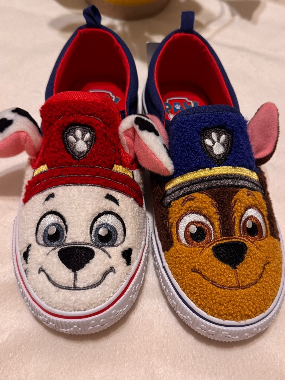 Paw Patrol Characters Toddler Kids Fleece Slip-On Sneakers